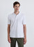 Solid colour short-sleeve polo shirt