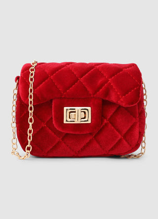Mini gesteppte Tasche mit Kette