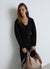 Cardigan avec crochets et col en V