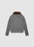 Cardigan con collo effetto pelo e bottoni gioiello