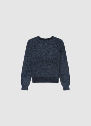 Maglia girocollo con maniche raglan