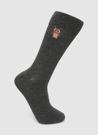 Ankle socks with owl embroidery