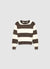 Maglia girocollo in ciniglia a righe