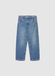 Solid colour baggy relaxed jeans - 12-13