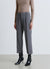 Pantaloni con elastico in vita e risvolto