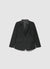 Single-breasted pinstripe blazer jacket with sequins