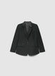 Giacca blazer monopetto gessata con paillettes - XXL