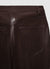 Straight Fit Hose aus geflochtenem Kunstleder