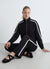 Zip-up sweatshirt with macramé details