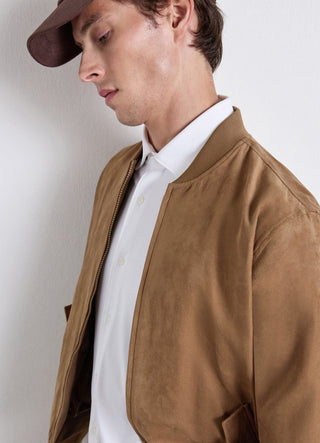 Camicia slim in jersey tecnico