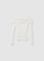 Gerippter Pullover mit freiliegenden Schultern