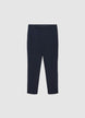 Pantaloni sartoriali a tinta unita con piega - 50