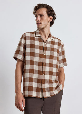 Camicia manica corta a quadri