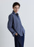 Camicia a quadri con taschino e colletto classico