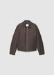 Cropped jacket with zip - S