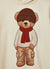 Oversize hoodie with teddy bear print