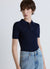 T-shirt polo a maniche corte in maglia