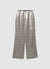 Pantalon palazzo à carreaux avec paillettes