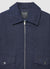 Bomber in denim con zip e tasche con patta