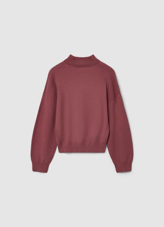 Pullover mit einfarbigem Perkins-Kragen