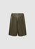 Shorts bermuda a tinta unita con impunture