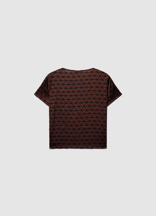 Blusa con stampa geometrica
