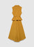 Robe avec corsage gilet et jupe plissée