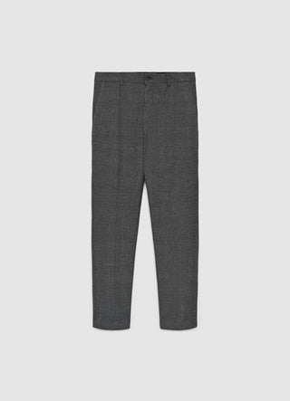 Pantaloni sartoriali a quadri in misto viscosa