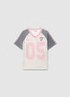 T-shirt con stampa numero e scritte - 8-9