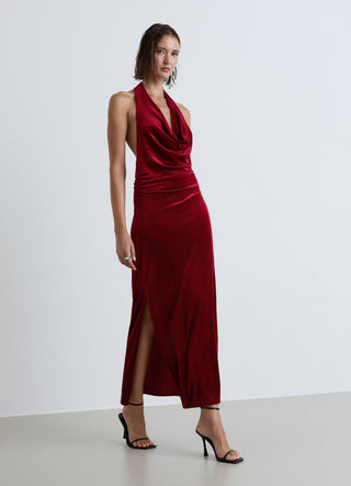 Robe longue bandeau dos nu