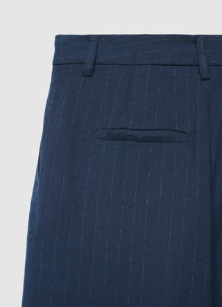 Pantaloni palazzo gessati
