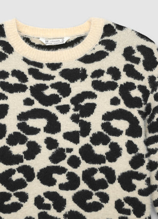Maglia con stampa animalier