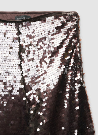 Pantaloni palazzo con paillettes