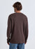 Serafino-T-Shirt aus einfarbigem Waffelstoff