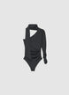 Body monospalla collo sciarpa - XS