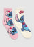 Σετ με 2 κάλτσες με σχέδιο Stitch