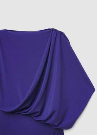 Body monospalla drappeggiato