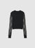 T-shirt con maniche in pizzo