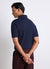 Plain polo shirt with collar and two buttons