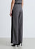 Pantaloni palazzo con bande in pizzo