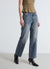 Wide-leg palazzo jeans with five pockets