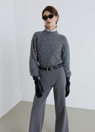 Maglia con applicazioni strass