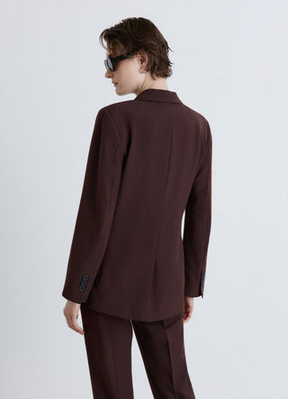 Solid colour double-breasted jacket
