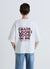 T-shirt oversize con scritta