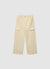 Pantaloni cargo wide leg a tinta unita