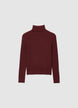 Rollkragenpullover mit Zopfmuster - XS