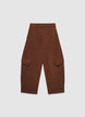 Pantaloni cargo in velluto a coste - S
