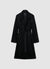 Cappotto lungo a tinta unita con cintura