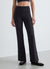 Flared solid-colour leggings