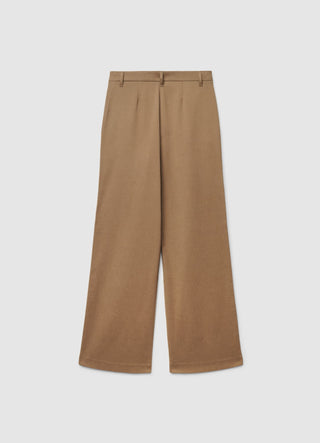 Pantalon palazzo avec patte asymétrique